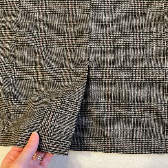 Jessica Plaid Tweed Blazer Jacket Black Brown Red Women’s 12 - Picture 8 of 15